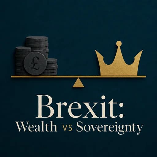 The Brexit Ledger: Wealth vs. Sovereignty | 10-Year Economic Impact