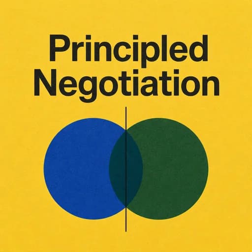 The Art of Principled Negotiation: Influence and Problem Solving