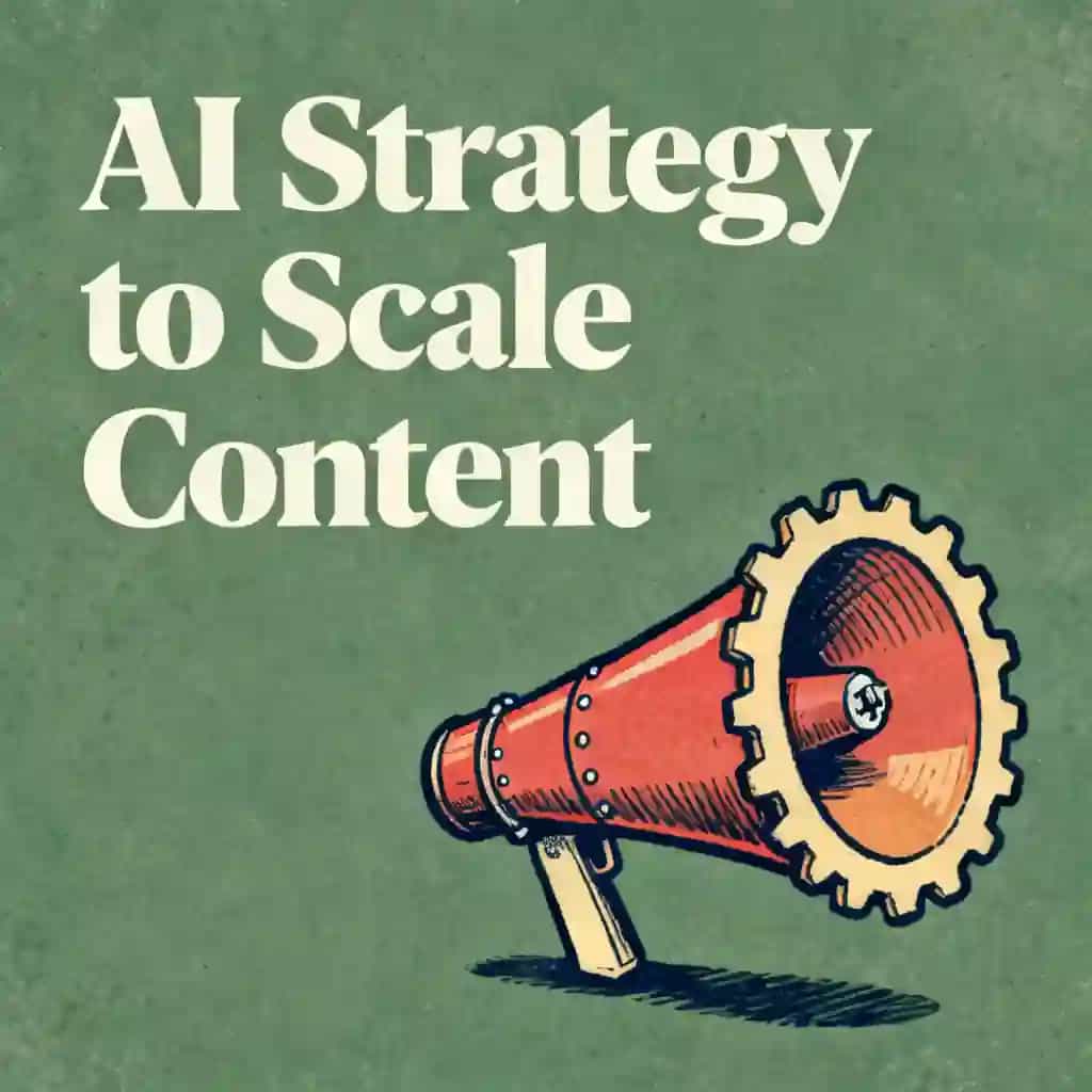 AI media strategy for scaling your content book cover