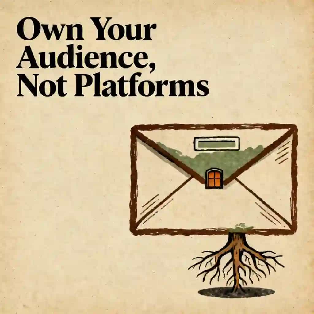 Portada del libro Email list building and why social media is rented land