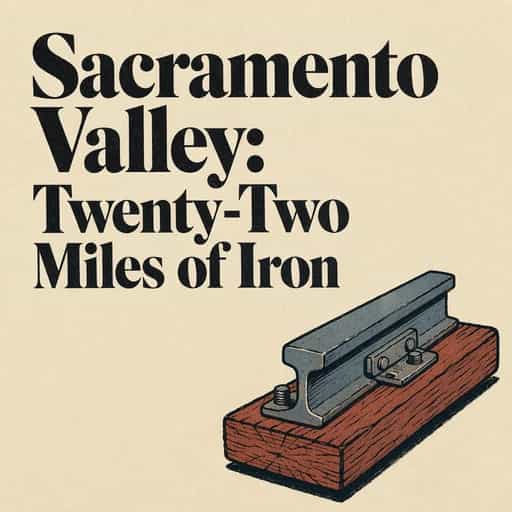The Sacramento Valley Railroad: 22 Miles of Iron book cover