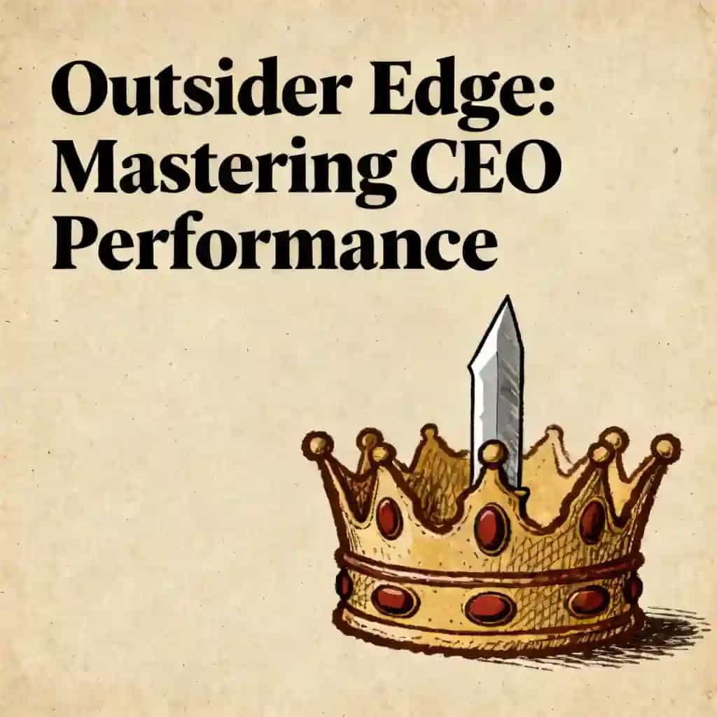 The Outsider Edge: Mastering Exceptional CEO Performance 책 표지