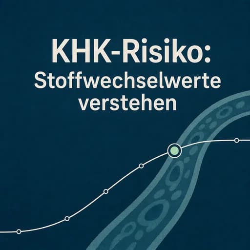 KHK & Stoffwechsel: Risikowerte und kardiometabolisches Syndrom