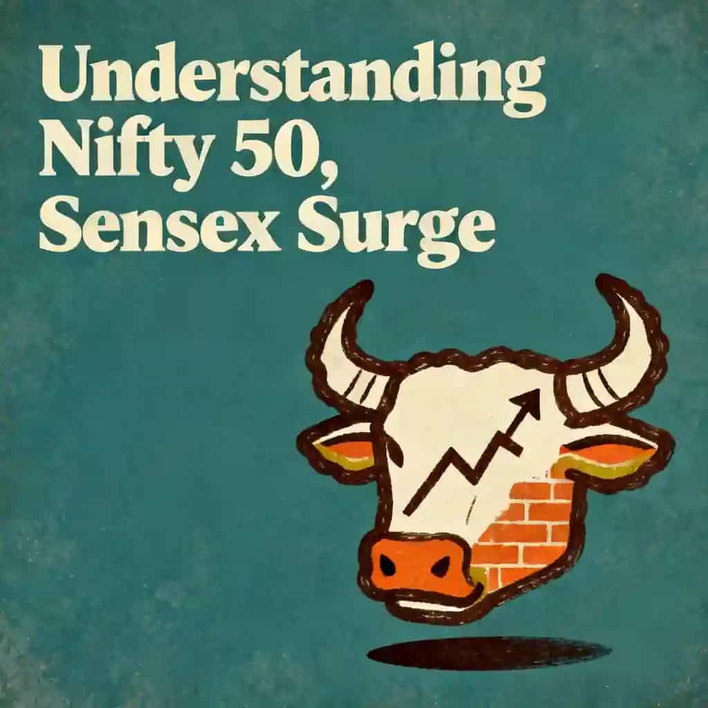 Copertina del libro Nifty 50 and Sensex: Understanding the Market Surge