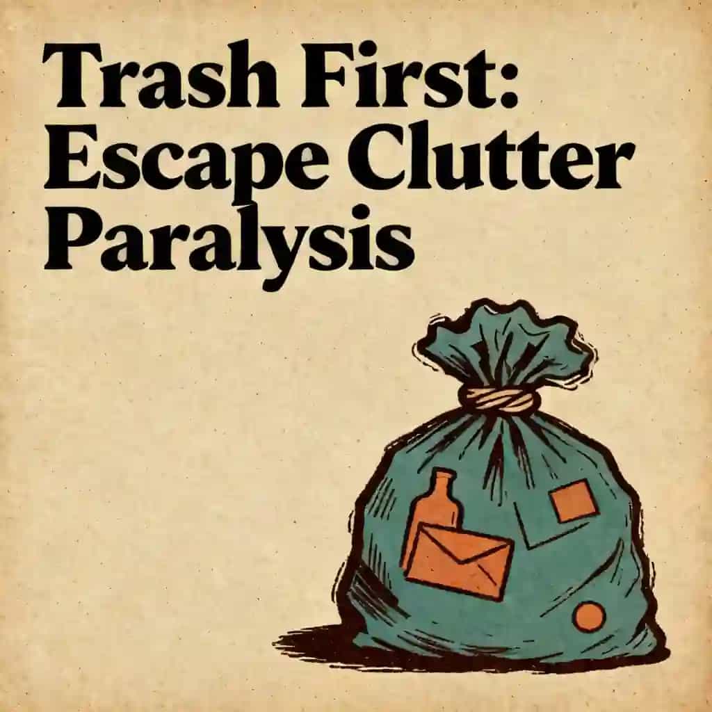 Portada del libro Clutter Paralysis and the Trash First Method