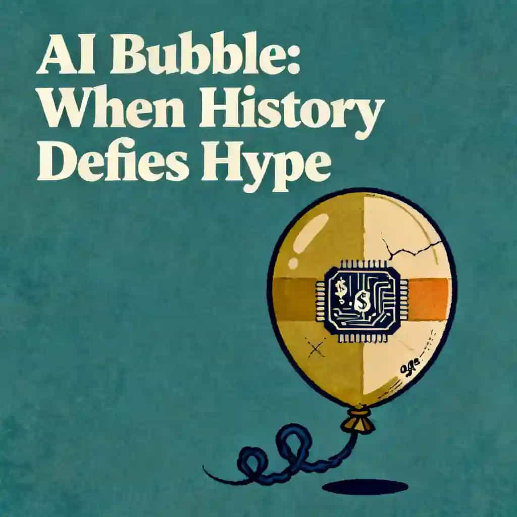 Buchcover von AI Bubble Investing: When History Defies Hype