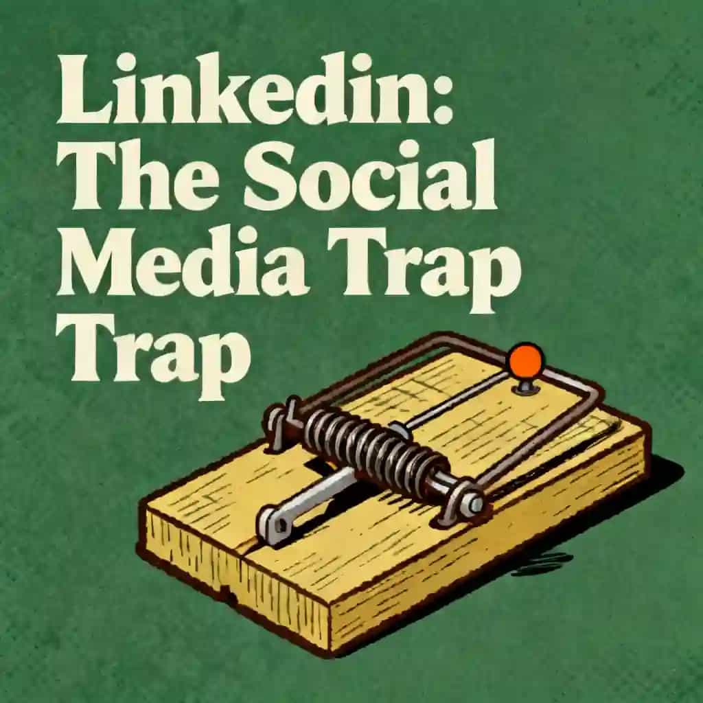 Copertina del libro LinkedIn and the Social Media Trap