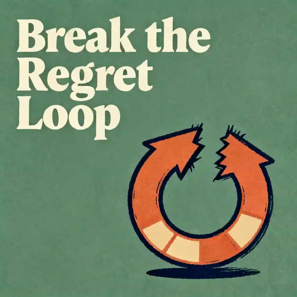 Couverture du livre Stop dwelling on mistakes and breaking the regret loop