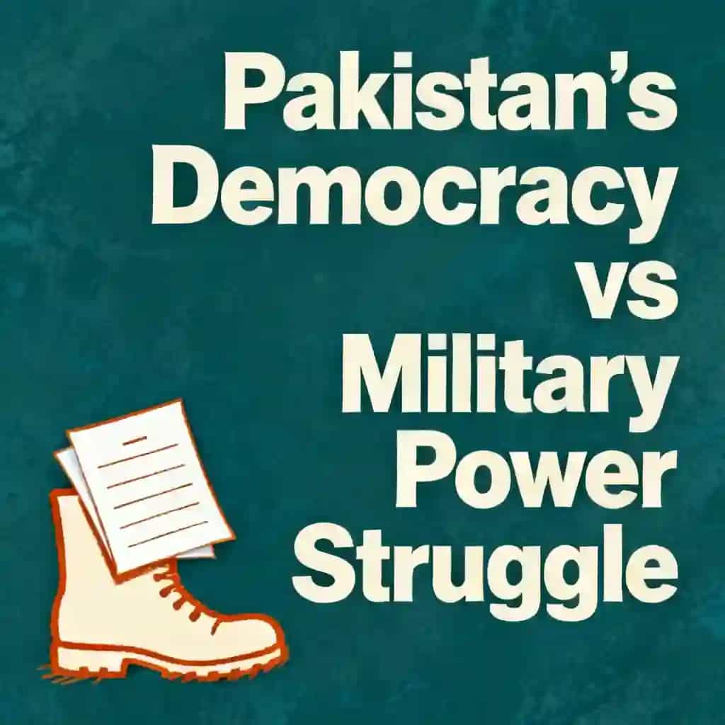 Buchcover von Pakistan's Democracy vs Military Power Struggle