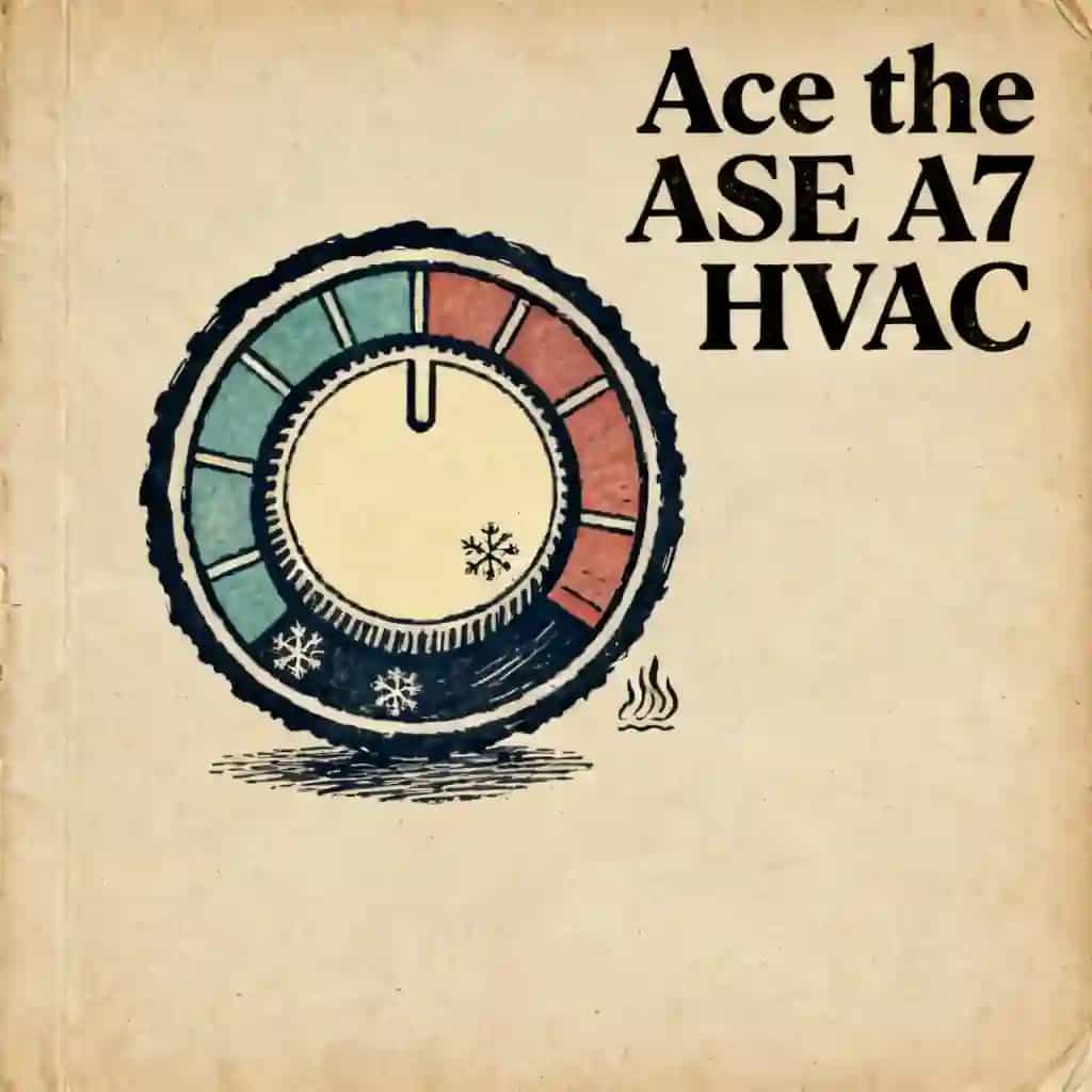 Mastering the ASE A7 Heating and Air Conditioning Test book cover