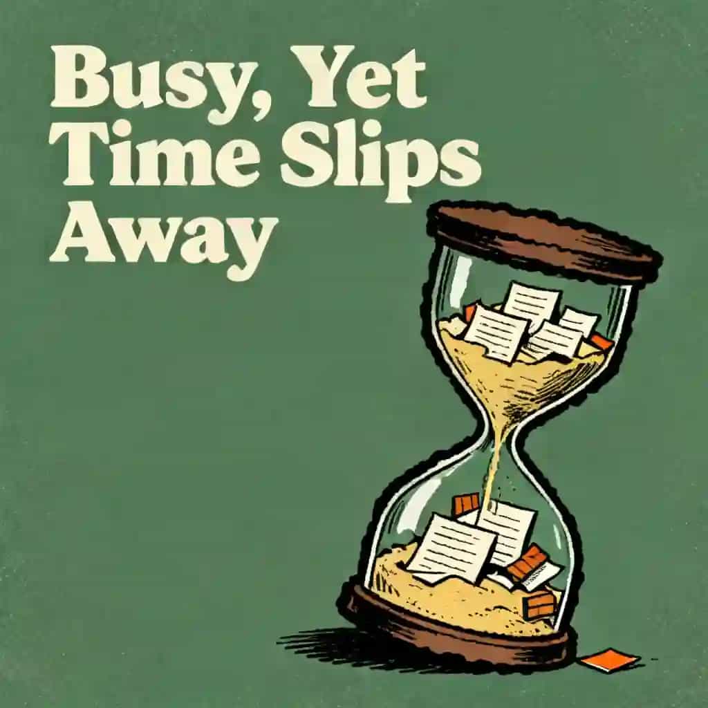 Time management feels harder when you're just busy book cover