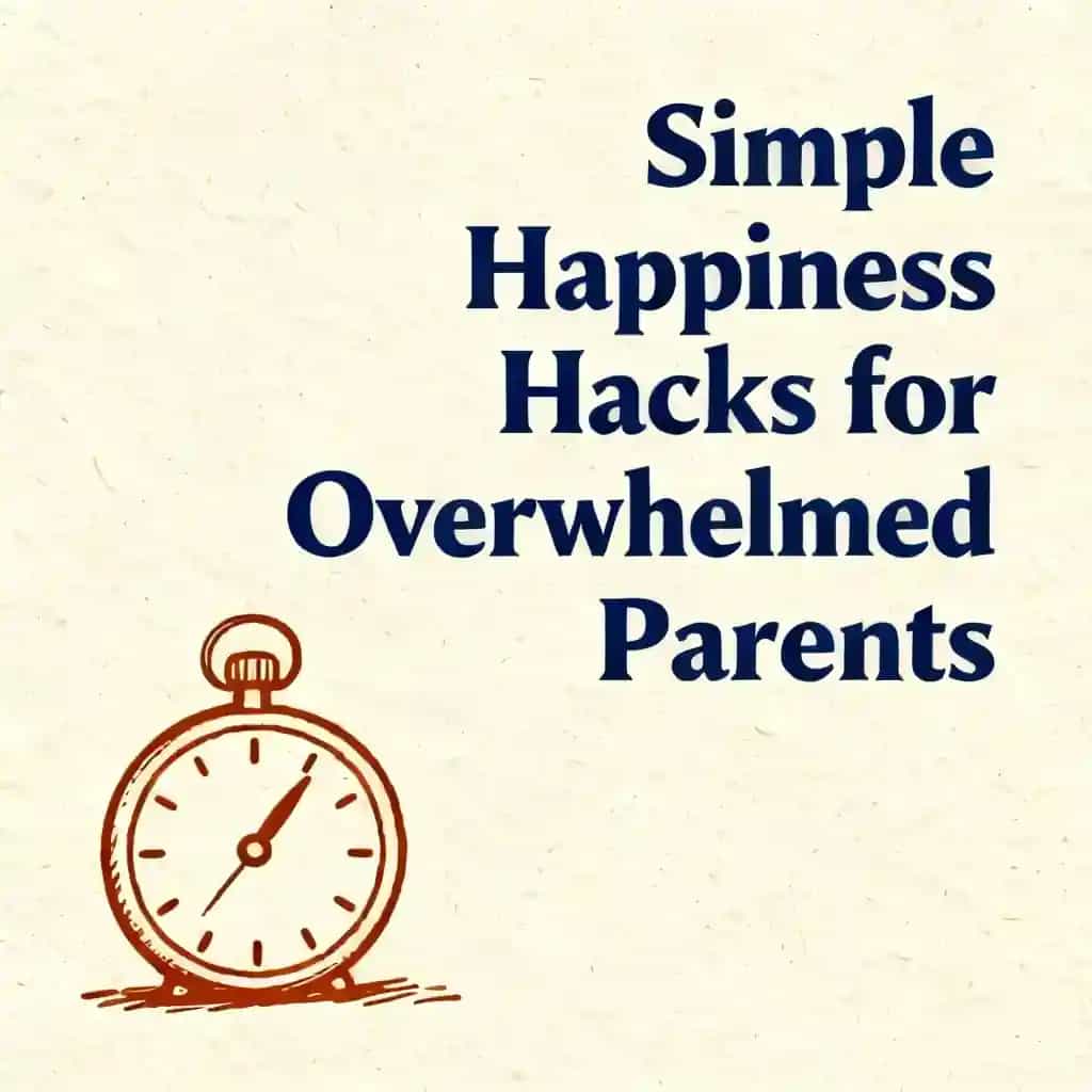 Simple Happiness Hacks for Overwhelmed Parents book cover