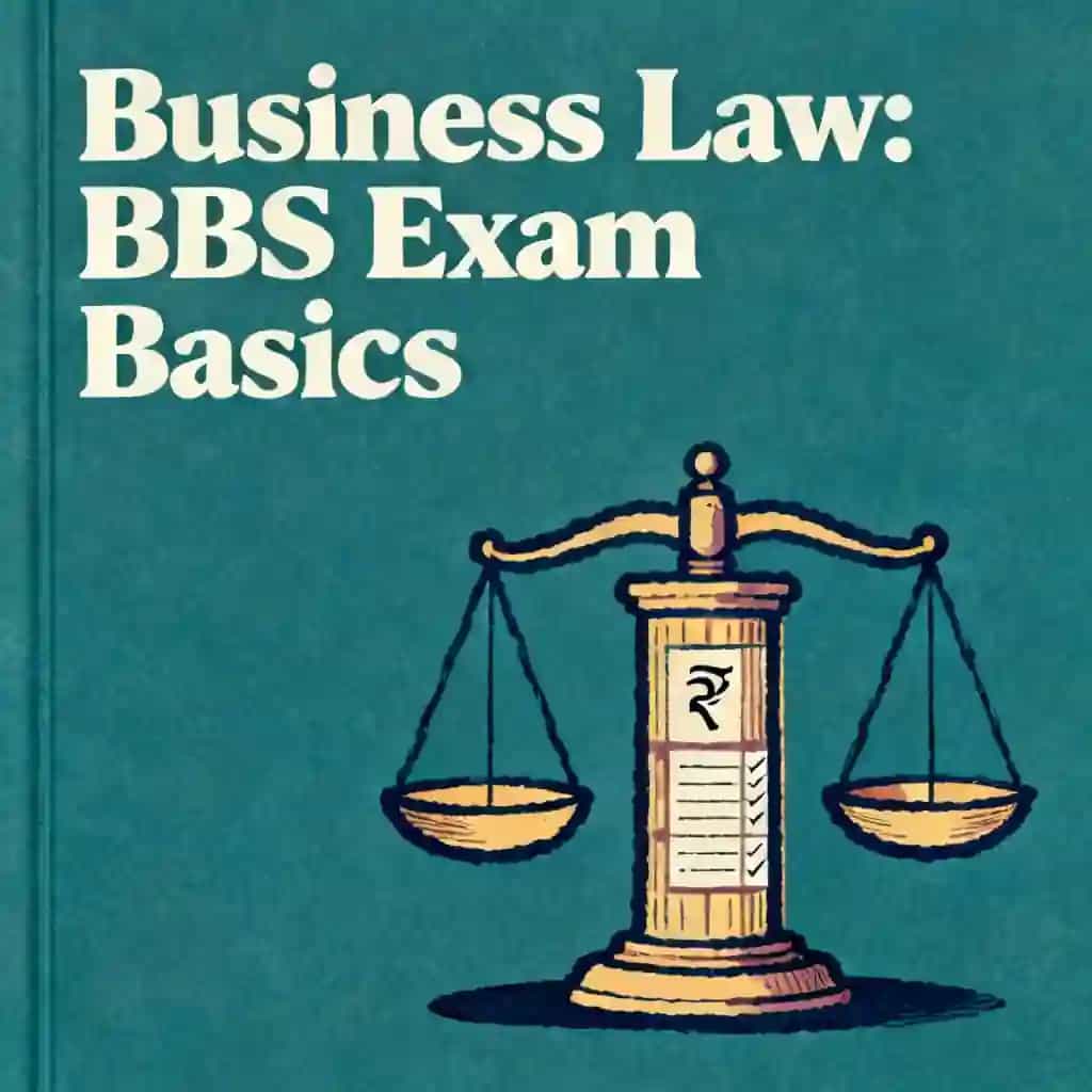 Capa do livro Business Law Basics for BBS 3rd Year Exams