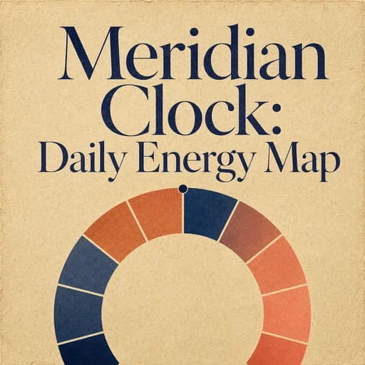 The TCM Meridian Clock: Your Daily Energy Map & Circadian Rhythm
