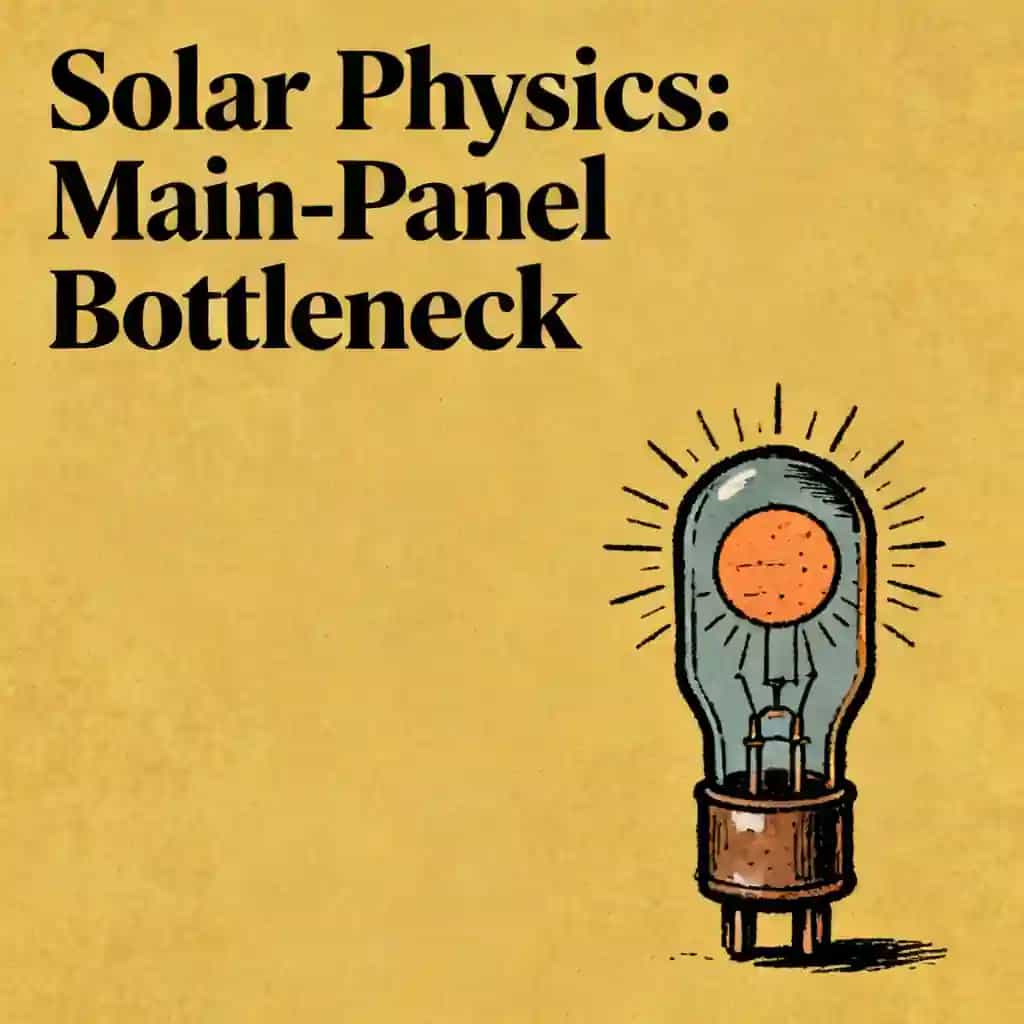 Solar Physics and the Main Panel Bottleneck book cover