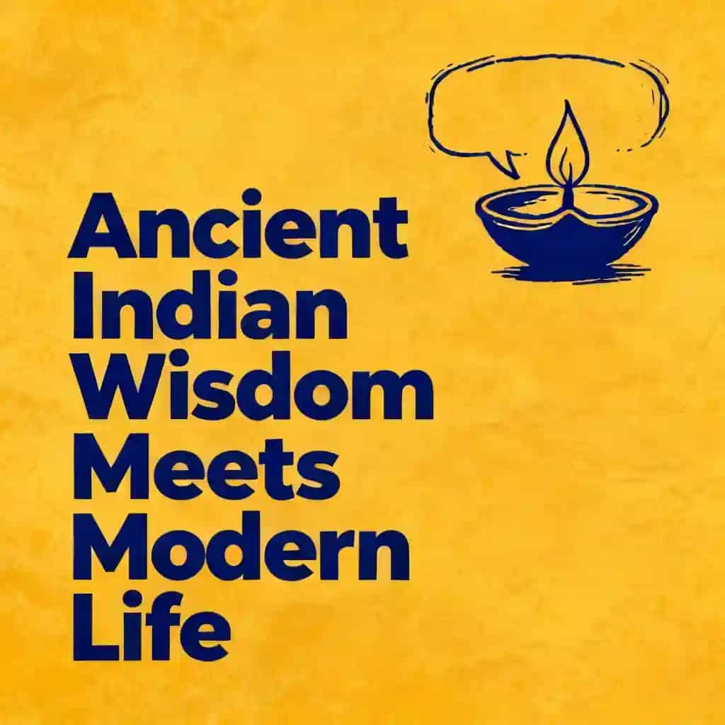 Couverture du livre Ancient Indian Wisdom Meets Modern Life