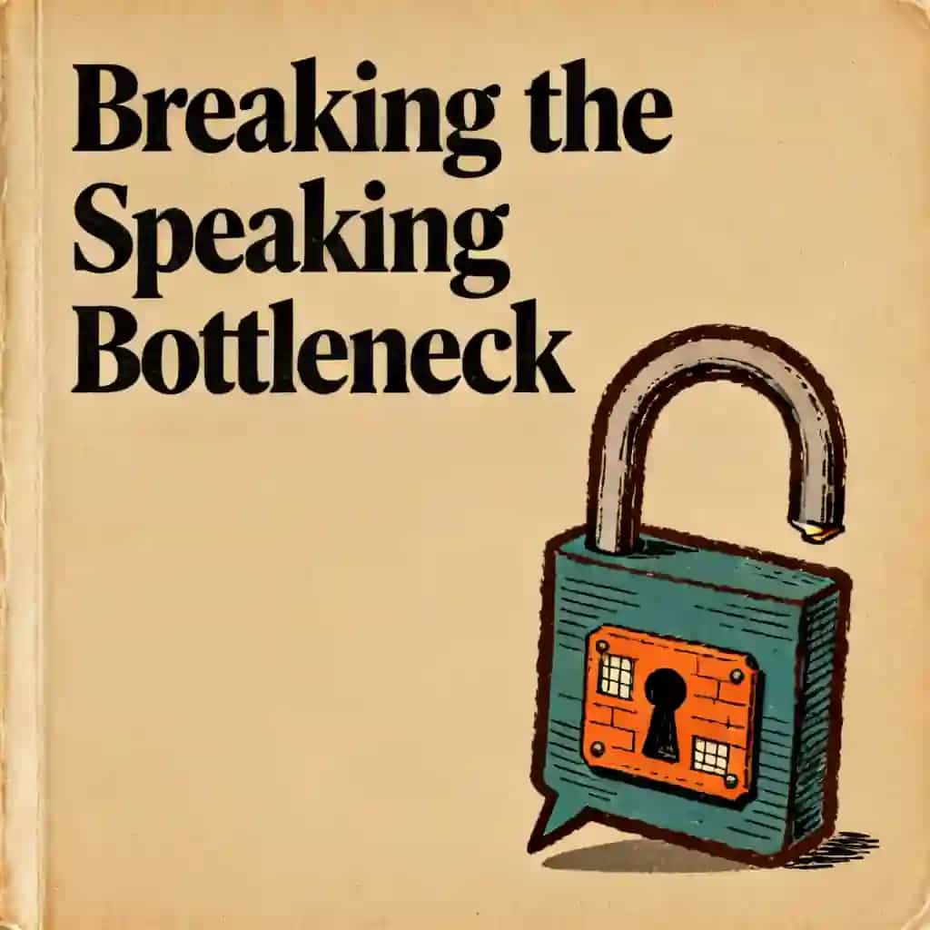 Couverture du livre Unlocking Fluency: Overcoming the Speaking Bottleneck