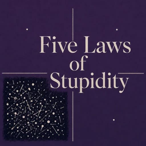 Cipolla’s 5 Laws of Human Stupidity: Carlo M. Cipolla’s Theory