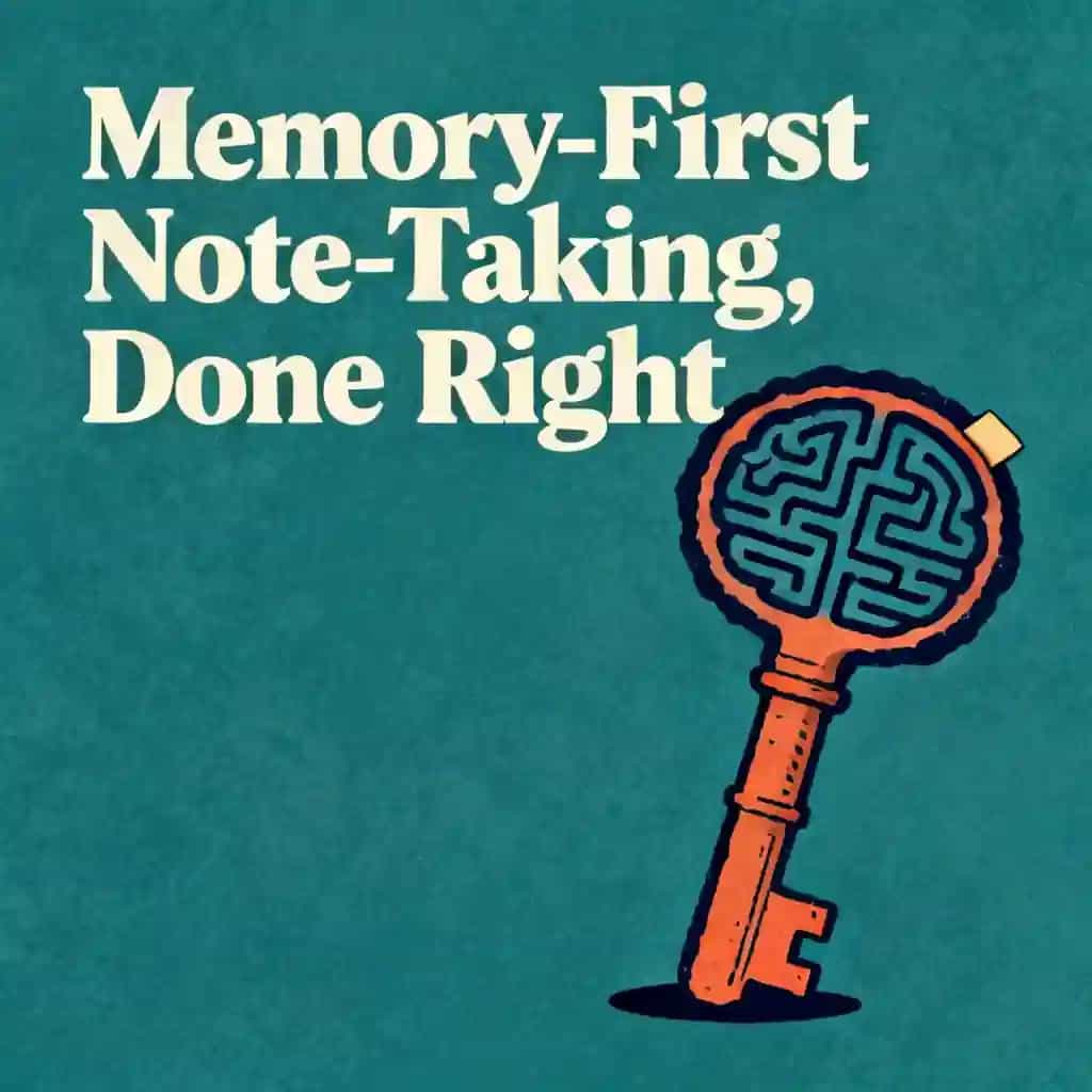 Couverture du livre Stop Taking Notes Wrong: Memory-First Method