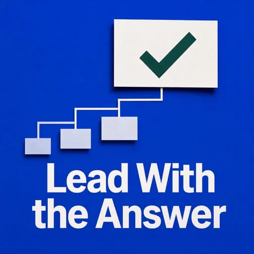 Executive Influence: Leading with the Answer for Senior Leaders