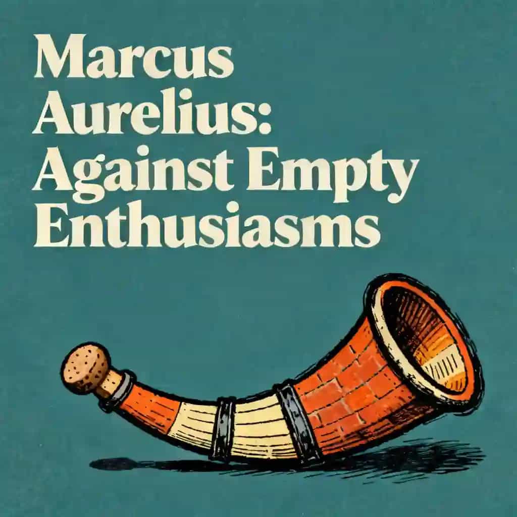 Couverture du livre Marcus Aurelius and Avoiding Empty Enthusiasms
