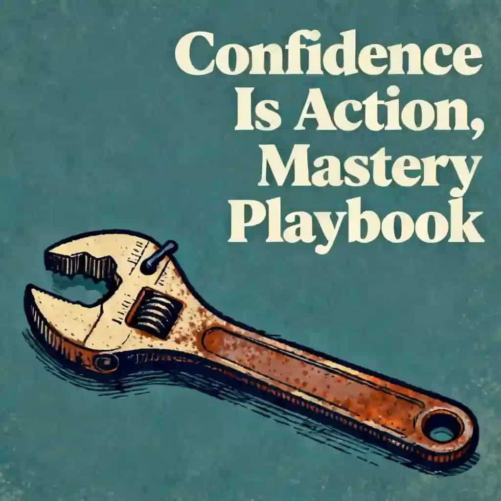 Copertina del libro Confidence as Action: The Mastery Playbook