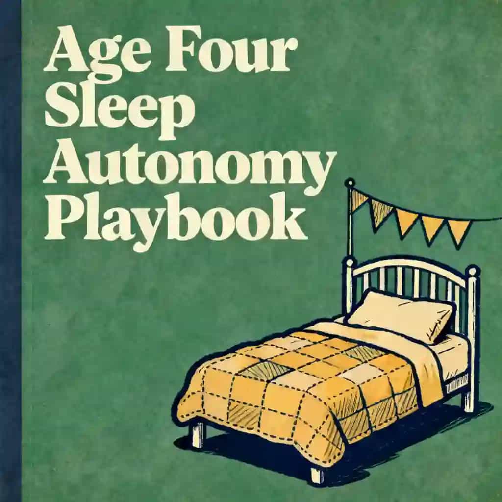 Copertina del libro Toddler Sleep Autonomy: The Playbook for Age Four