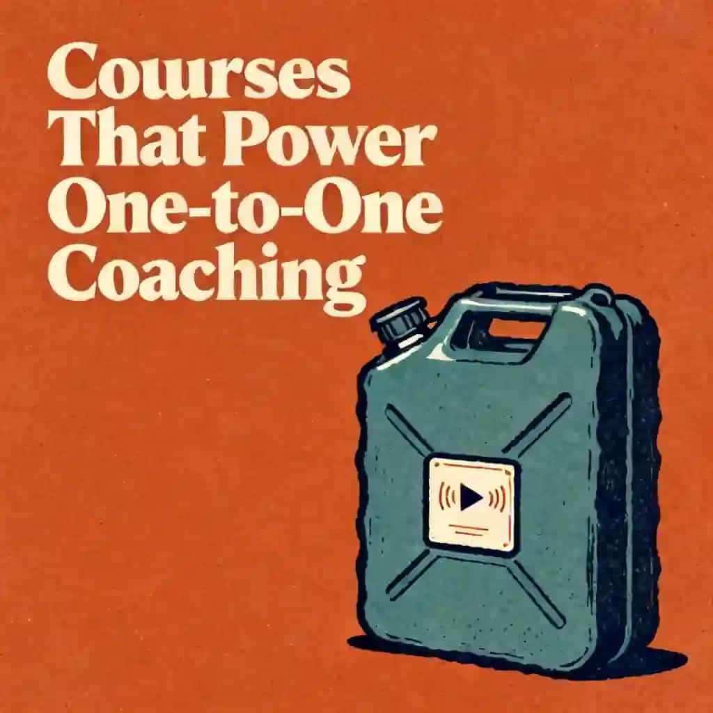 Selling online courses to fuel your 1:1 coaching book cover