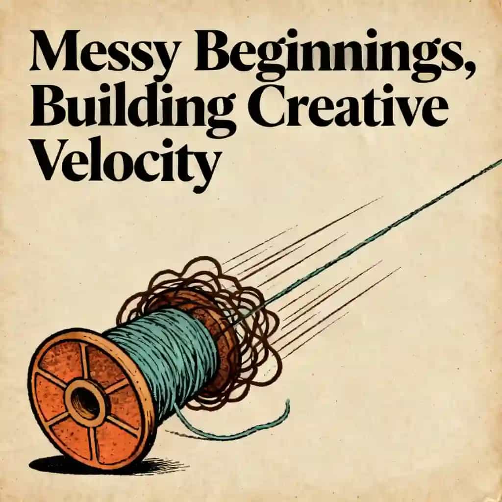 Portada del libro The Messy Start: Building Creative Velocity