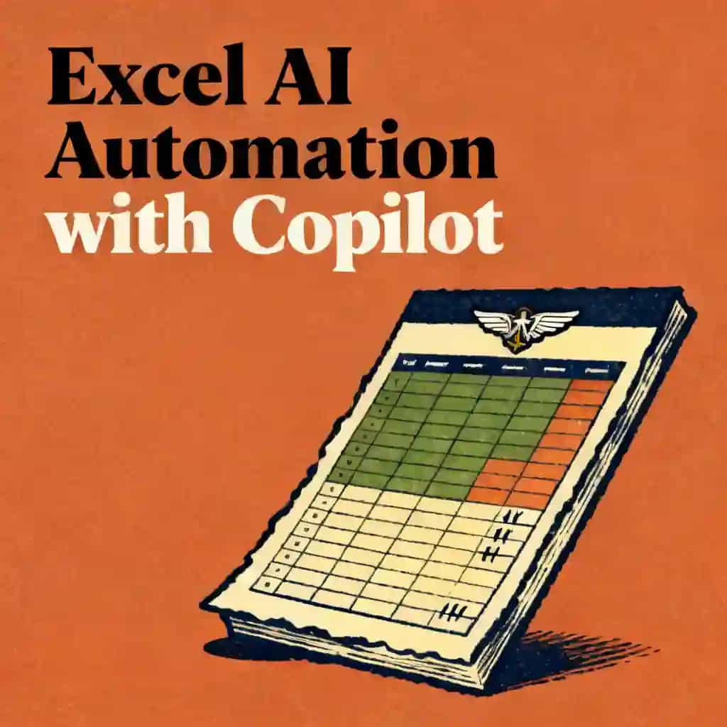 Buchcover von Excel AI automation with Microsoft Copilot