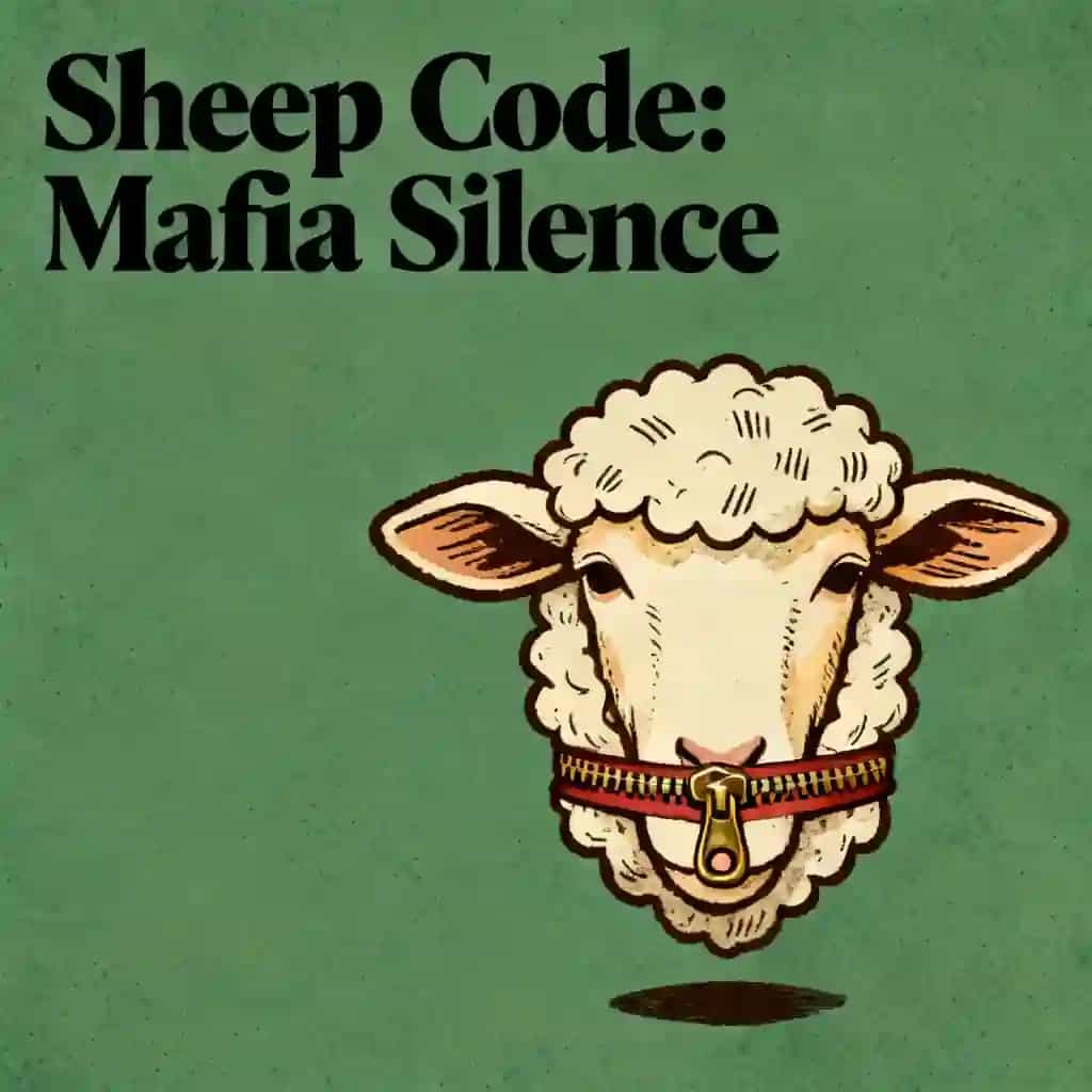 Copertina del libro The Sheep Code: Decoding Mafia Silence