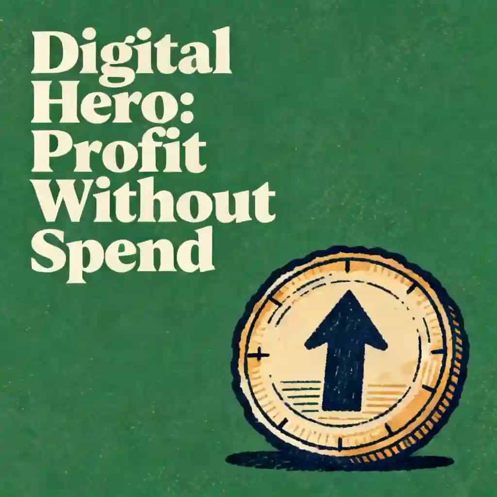 Zero to Digital Hero: Profiting Without Spending book cover