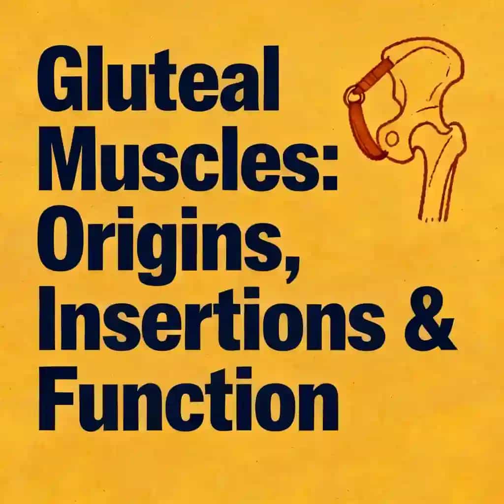 Gluteal Muscles: Origins, Insertions & Function book cover