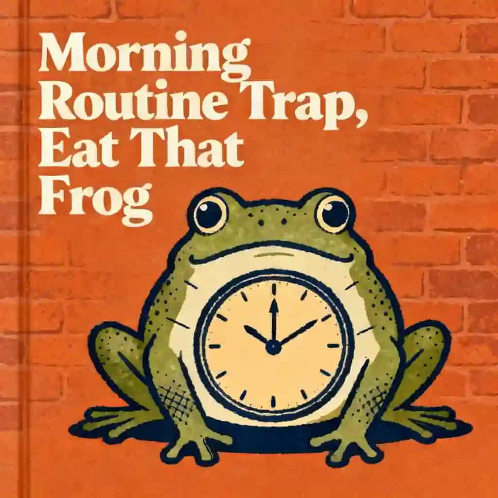 Eat That Frog: Why Your Morning Routine Is a Trap の書籍表紙