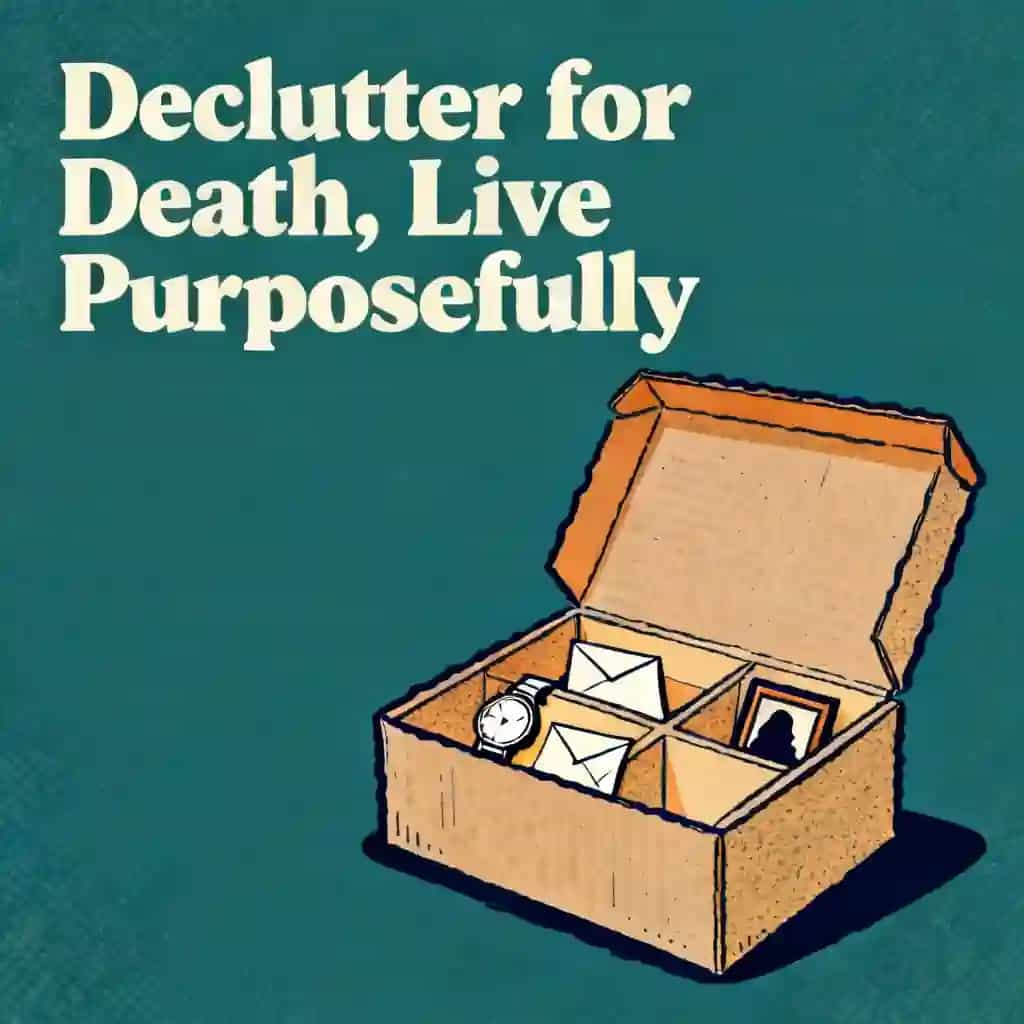 Declutter for Death, Live with Purpose の書籍表紙