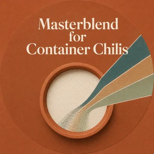 The Masterblend Method for Container Chilis: 4-18-38 NPK Guide