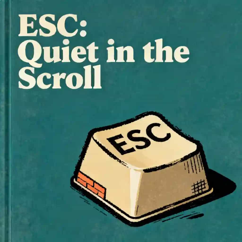 Copertina del libro The Digital Escape: Finding Quiet in the Scroll