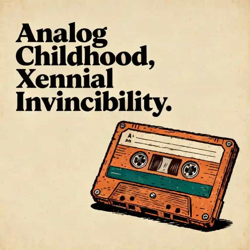 Capa do livro Xennial Invincibility: The Analog Childhood