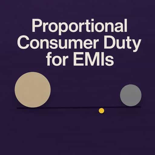 Consumer Duty for EMIs: The Proportionality Shift book cover