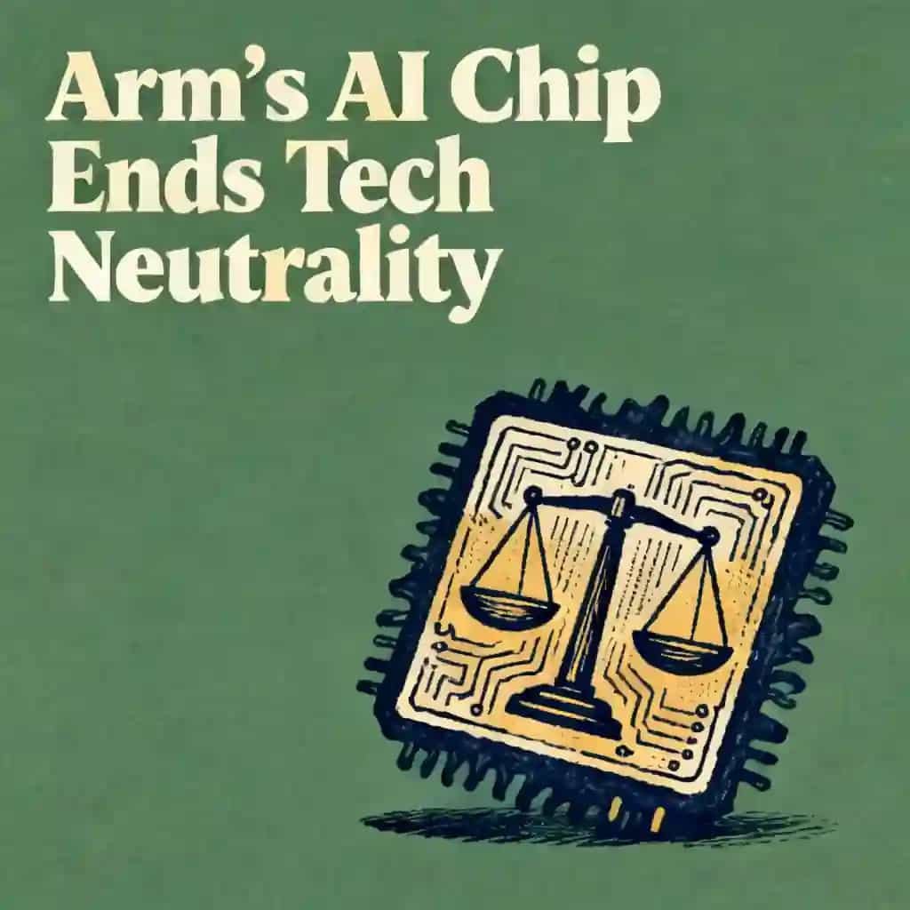 Buchcover von Arm's New AI Chip and the End of Tech Neutrality