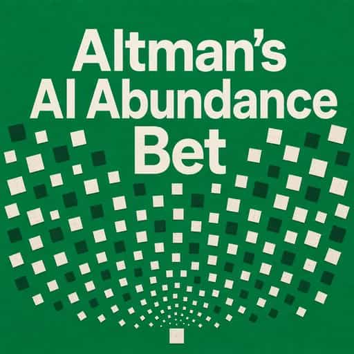 Copertina del libro Sam Altman: The Bet on AI Abundance