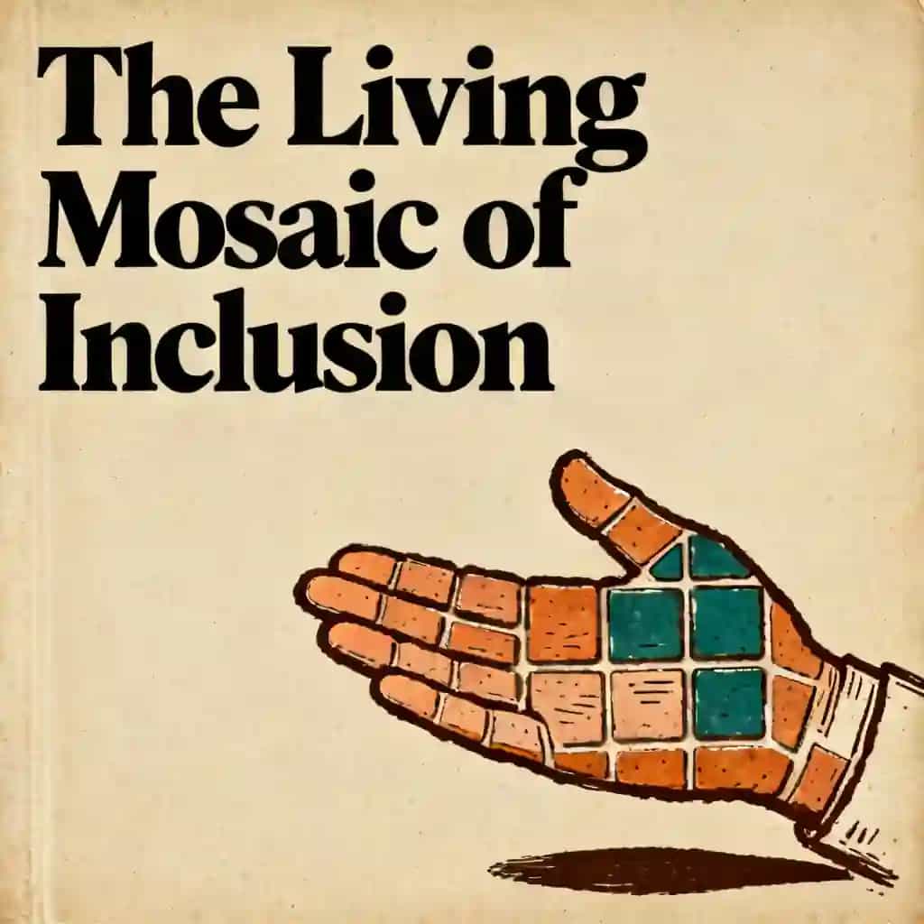 Capa do livro The Living Mosaic: A Guide to Inclusion