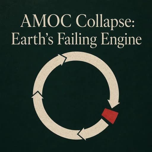 The AMOC Collapse: Earth’s Breaking Engine and Global Risks