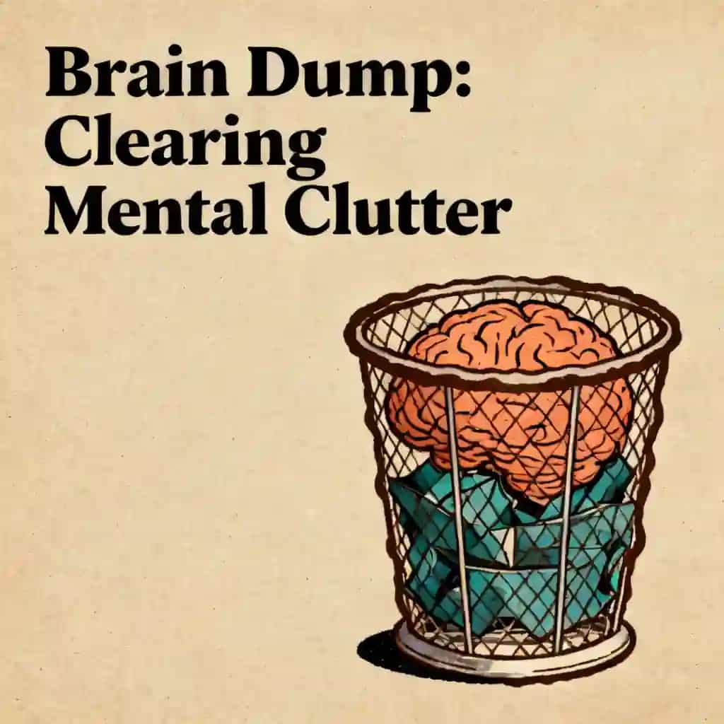 How to start a brain dump and clear mental clutter book cover