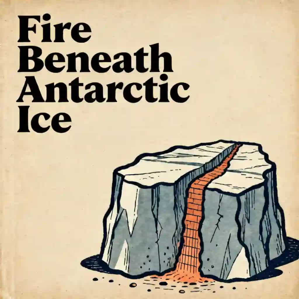 Portada del libro Antarctica: Fire Beneath the Ice