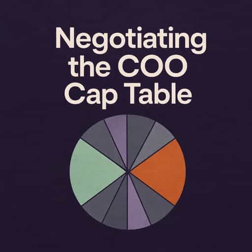COO Equity: Negotiating the Cap Table 책 표지