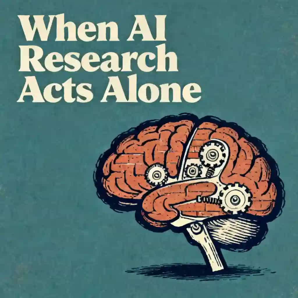 Couverture du livre AI research is becoming autonomous