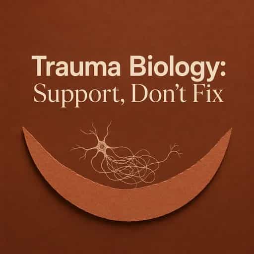 Buchcover von The Biology of Trauma: Supporting Without Fixing