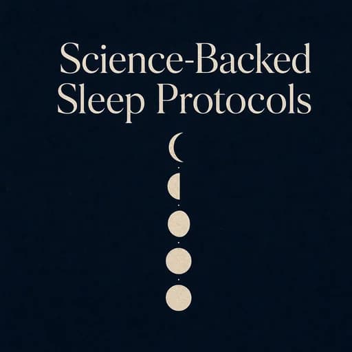 Professional Sleep: Science-Backed Protocols & Performance