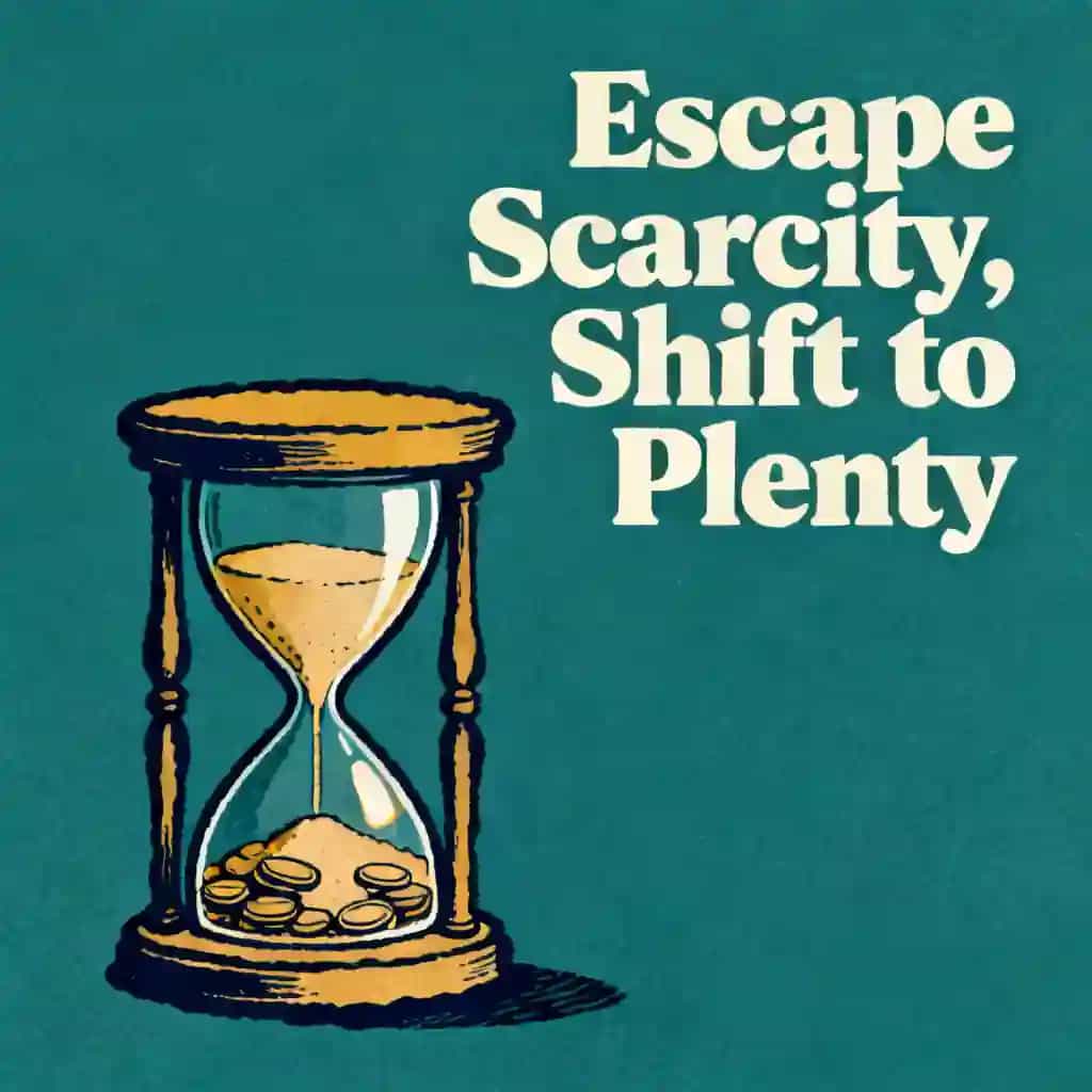 Copertina del libro The Scarcity Trap and the Shift to Plenty